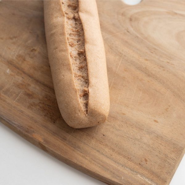 Rustipan- Baguette BIO sin gluten 15 sobre madera